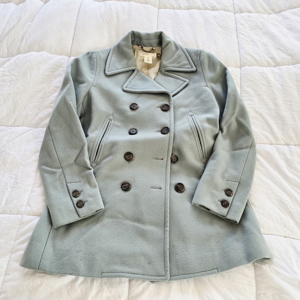 J. Crew Women's Double-Breasted Gray Coat
